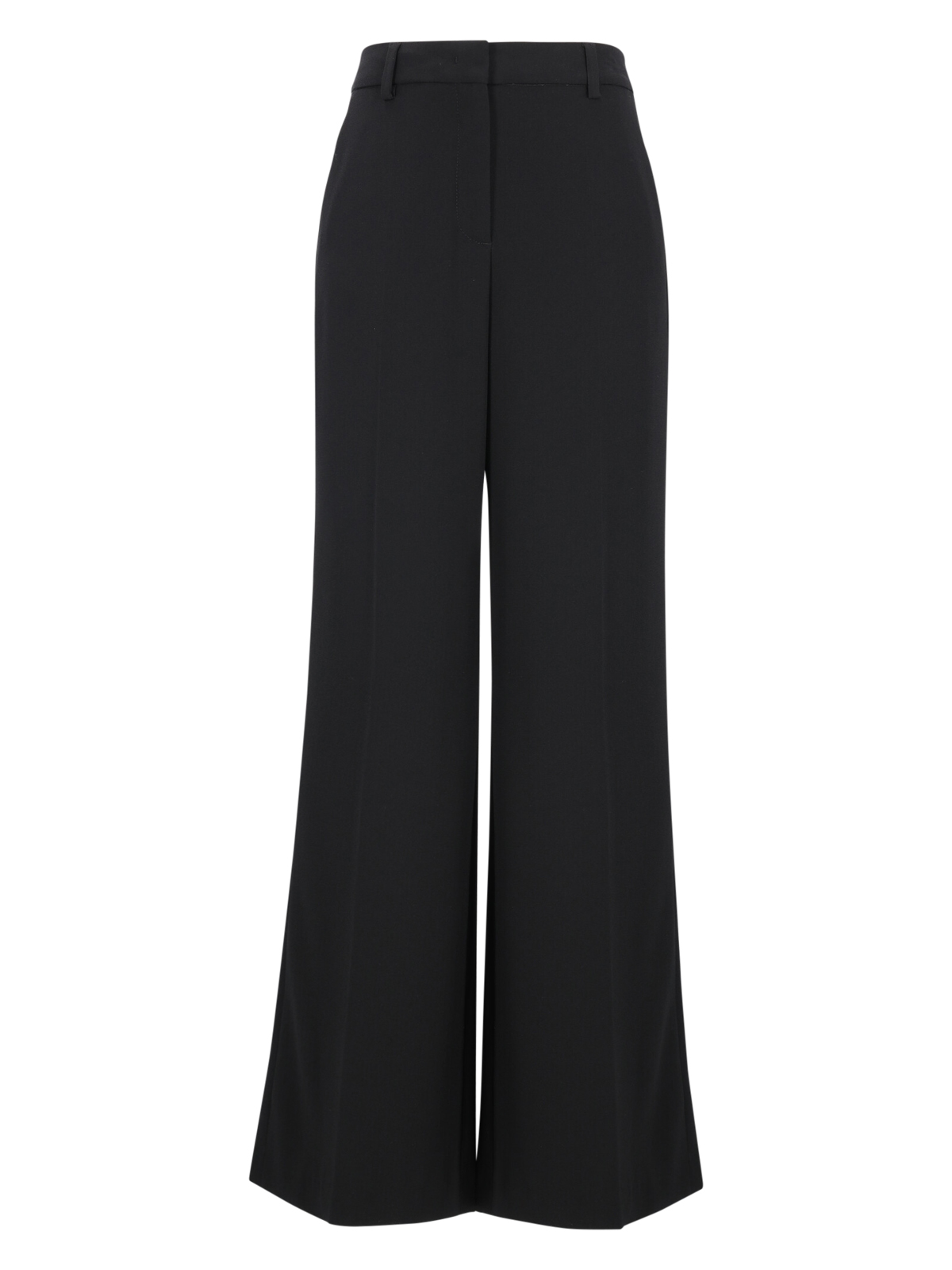 Wideleg-Pants aus Techno-Sablé female