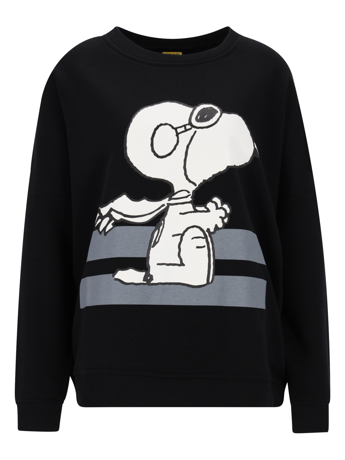 SWEATER COTTON MIX SNOOPY schwarz-S female