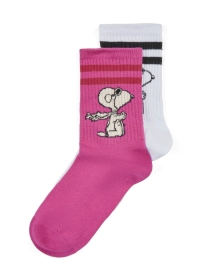 2 PAAR JACQUARD SOCKS COTTON  MIX S