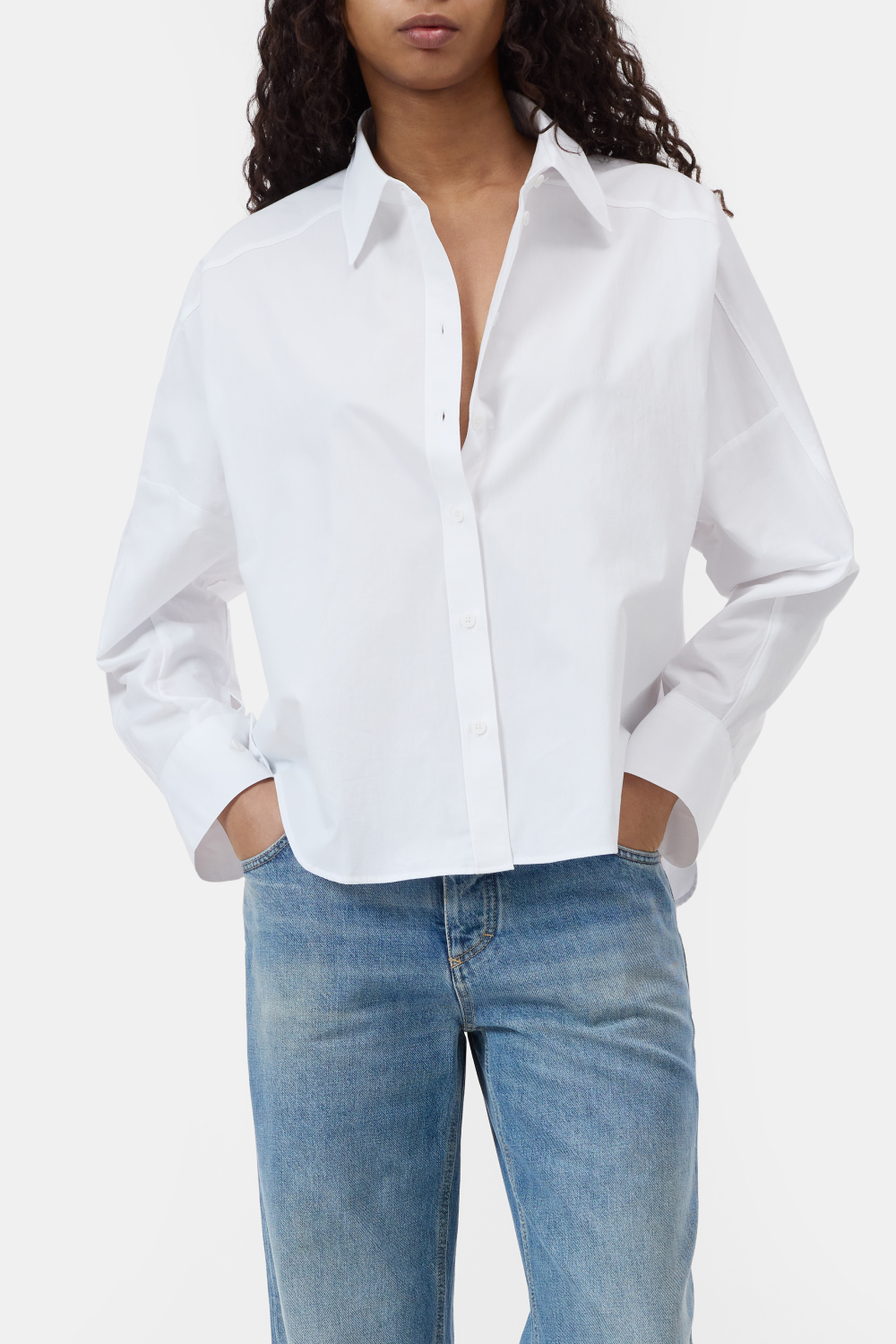 Gathered shirt female