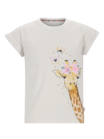 Mädchen T-Shirt mit Giraffen Glitte