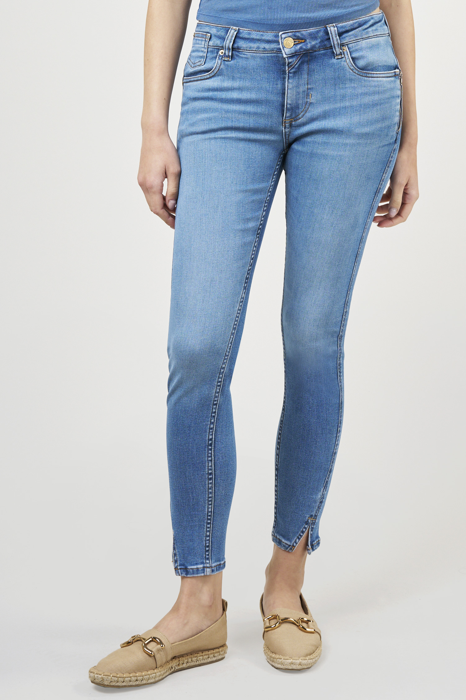 Chloe skinny - bgreen aqua blue female