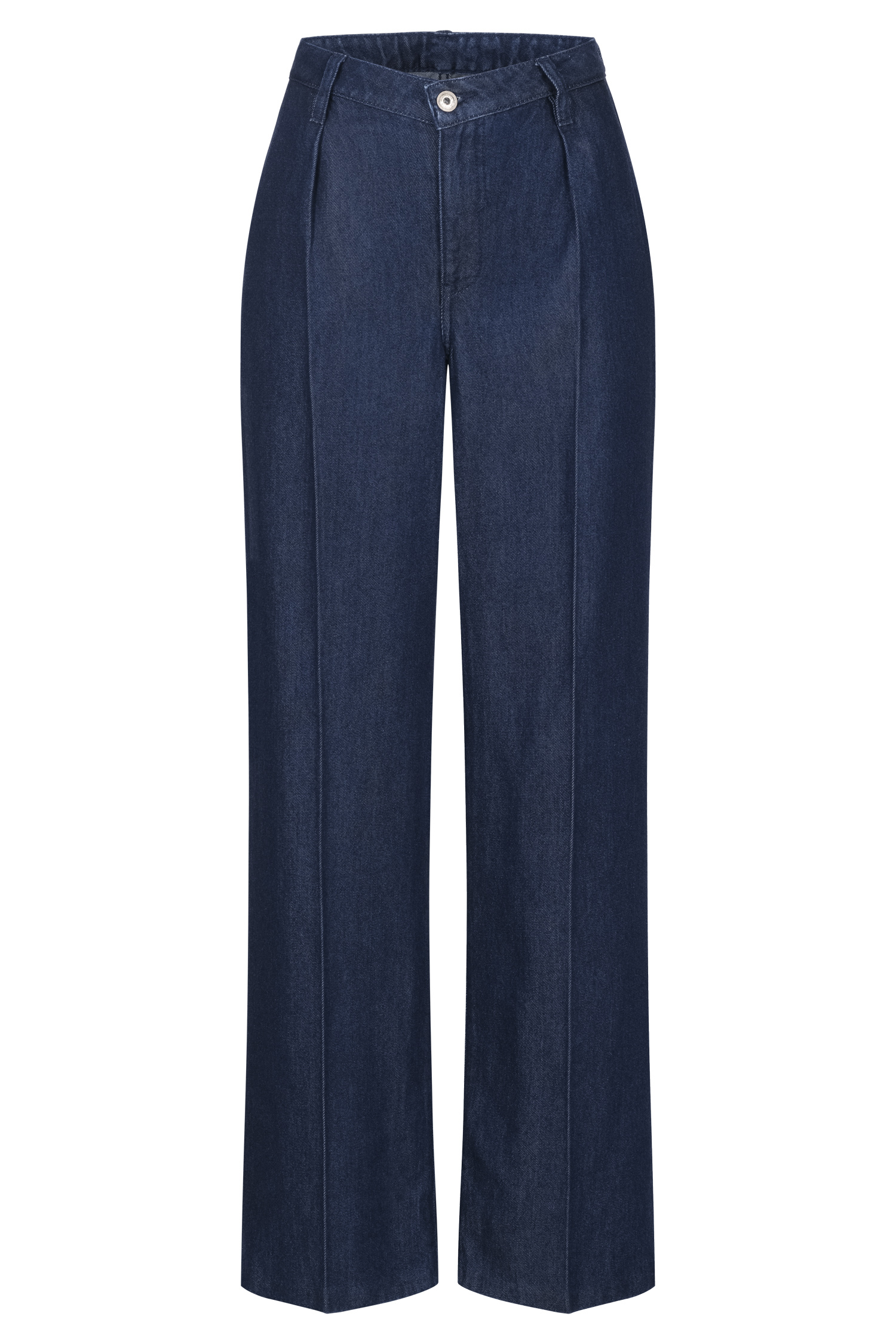 Judy pleats wide leg - soft denim female