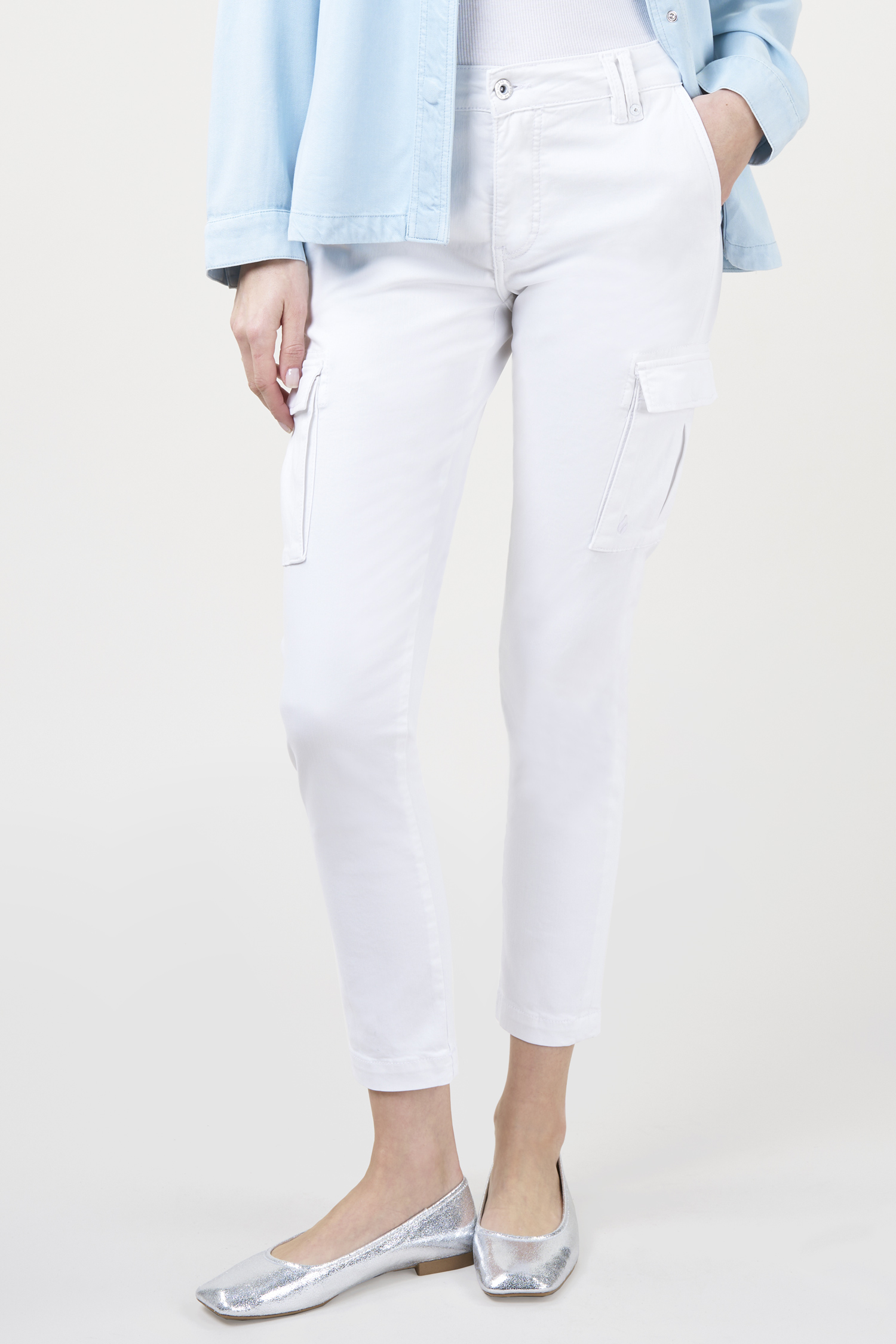 Cargo slim tapered - summer white female