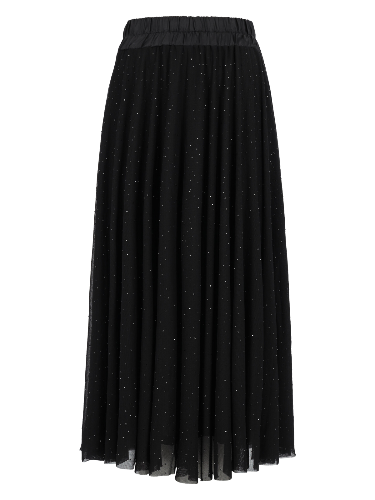 Mesh Skirt with Crystals female