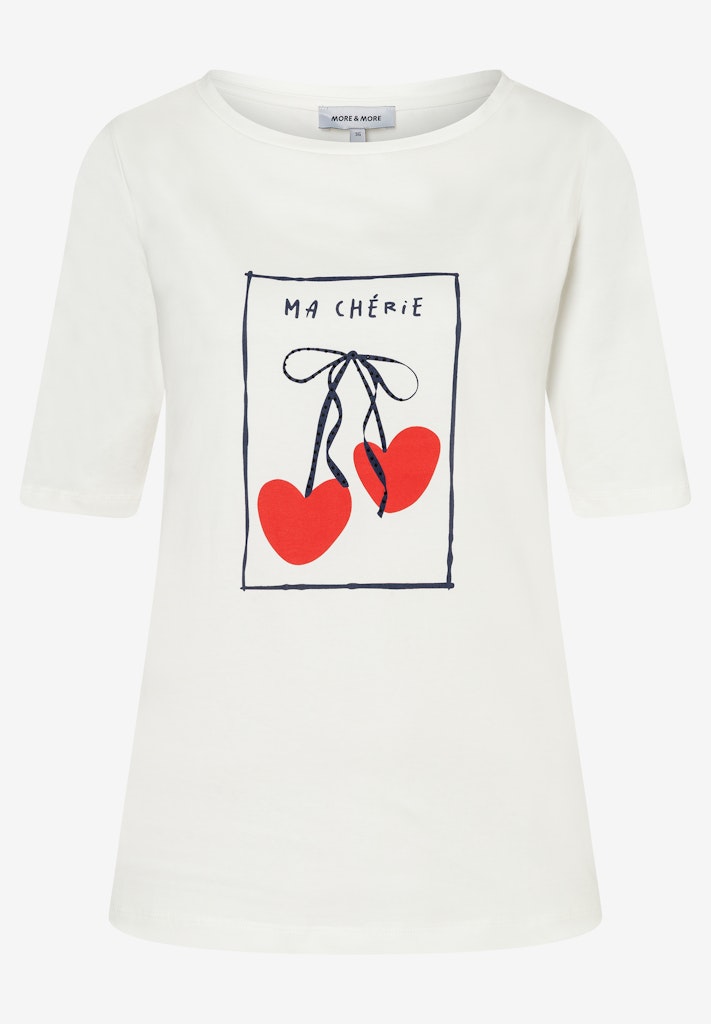 T-Shirt mit Kirschen-Print female