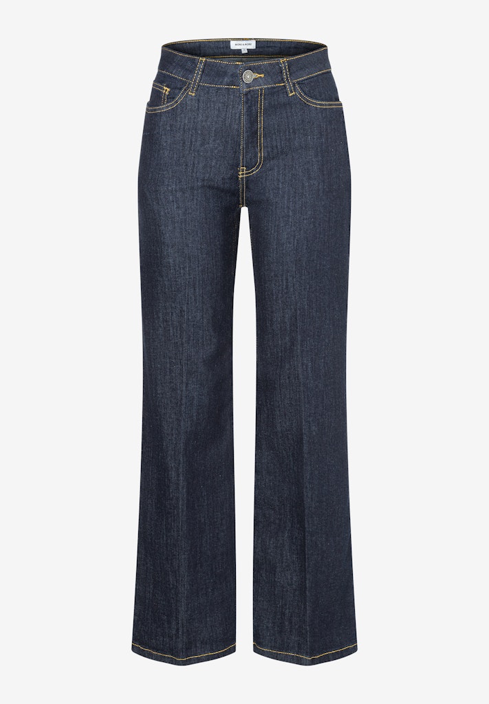 Wide Leg Denim Jeans female
