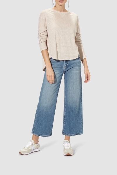 Longsleeve linen jersey mix