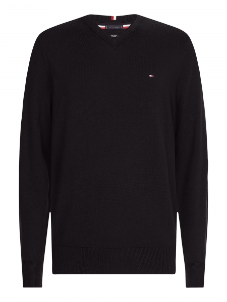 BT-PIMA COTTON CASHMERE V NECK-B