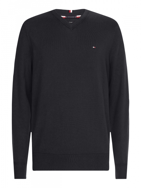 BT-PIMA COTTON CASHMERE V NECK-B