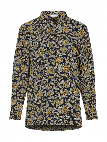 VISCOSE CREPE BLOUSE LS