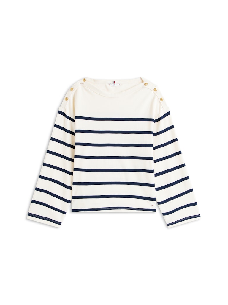 LWK GOLD BUTTON BOAT-NK L TEE female