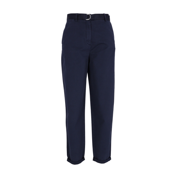 CO BLEND BELT TAPERED CHINO PANT