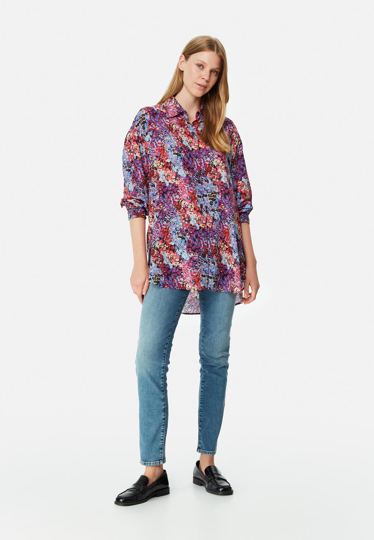 PRINTED OVERSIZE SHIRT female