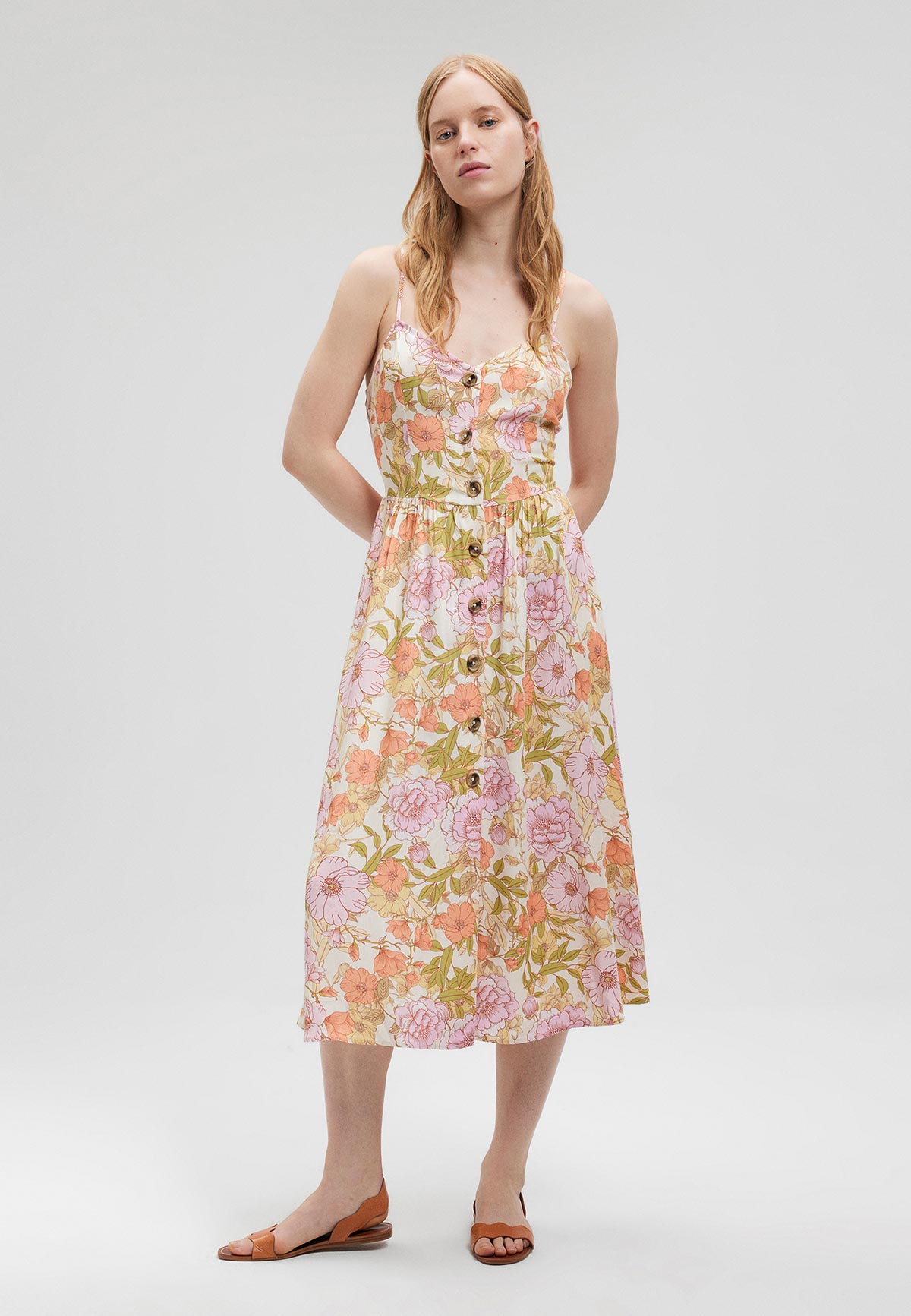 BUTTON UP DRESS female