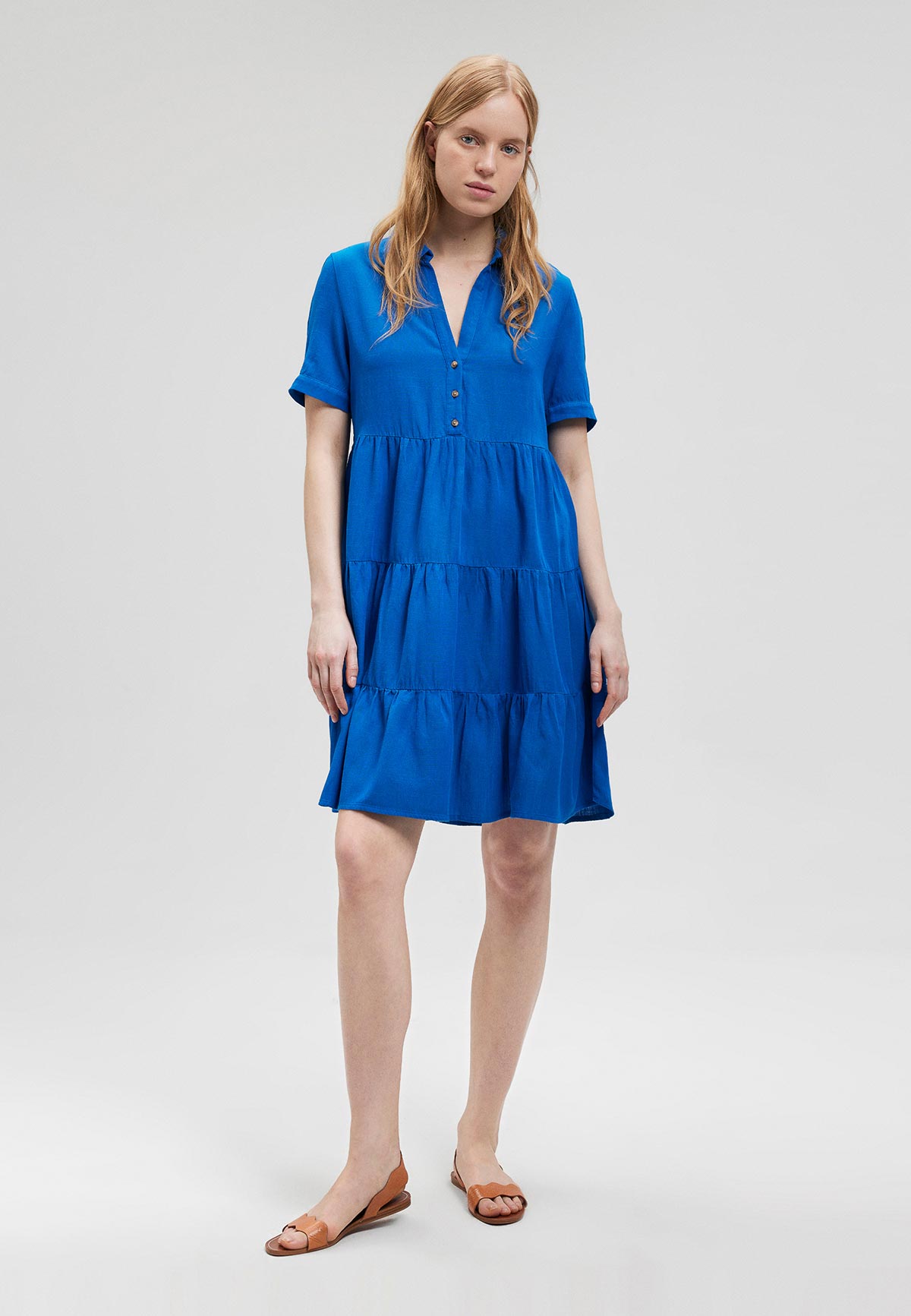 WOVEN MINI DRESS female