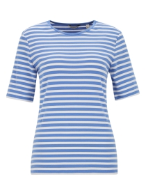 SLIM STRIPED 1X1 RIBBED SS T-SHIRT