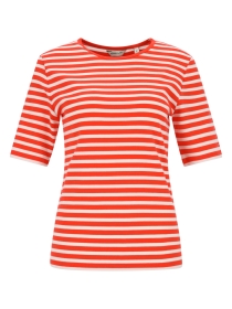 SLIM STRIPED 1X1 RIBBED SS T-SHIRT