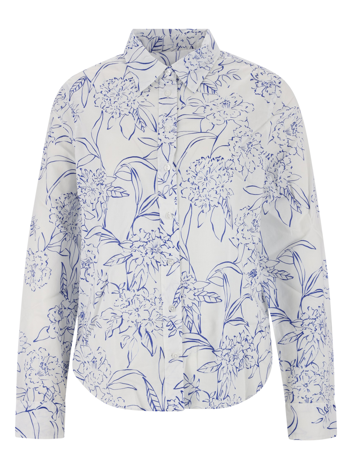 REG FLORAL PRINT CTN VOILE SHIRT female