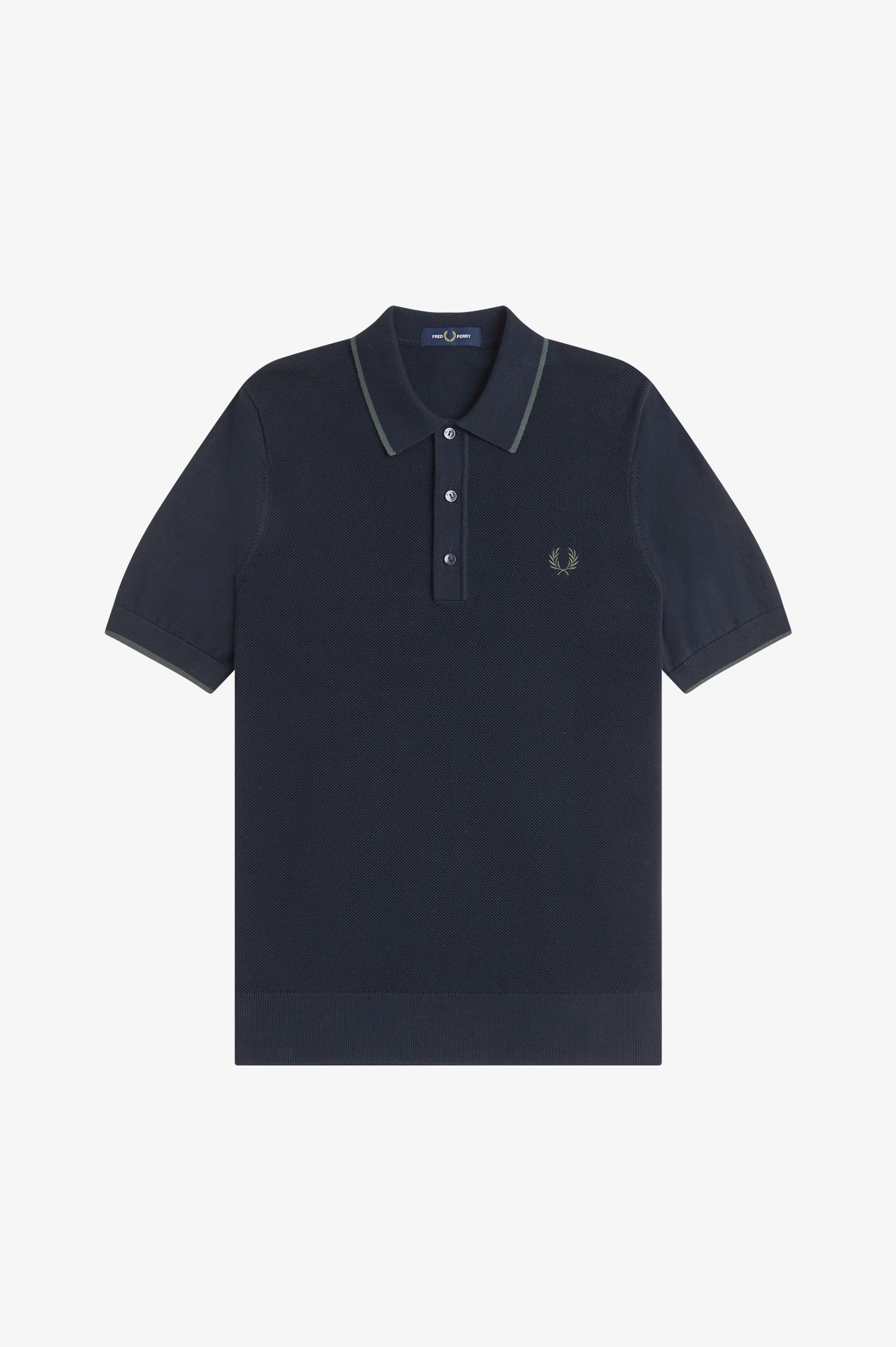 PIQUE STITCH KNITTED SHIRT male