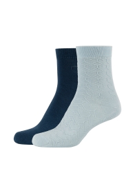Women ca-soft hearts Ankle Socks 2p