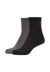 Women ca-soft hearts Ankle Socks 2p