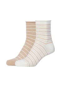 Women ca-soft organic striped Ankle
