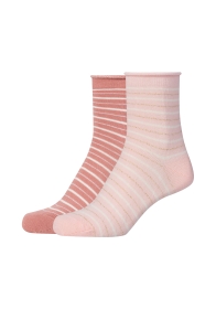 Women ca-soft organic striped Ankle