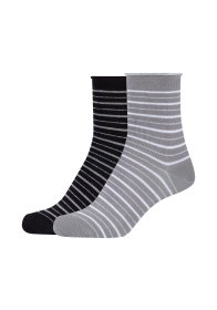 Women ca-soft organic striped Ankle