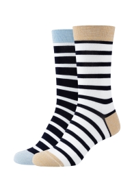 Women silky touch striped lurex Soc