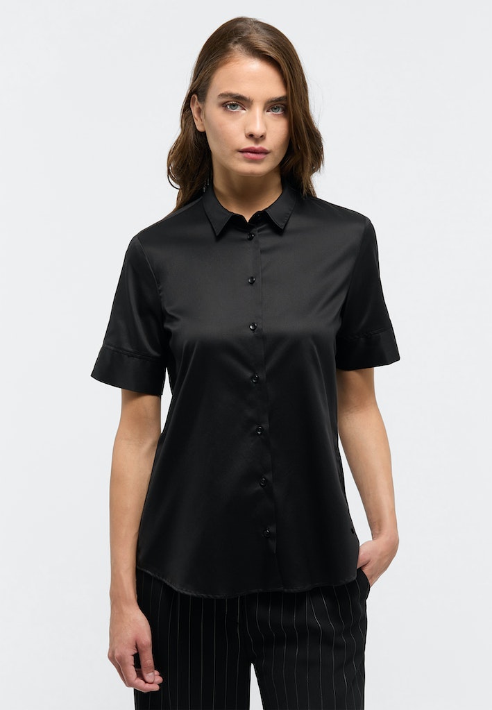 Cover Shirt Bluse Twill Kurzarm female