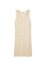 Ärmelloses Strickkleid slim