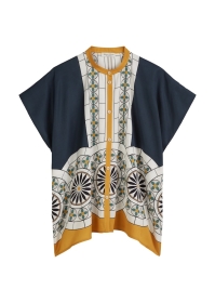 Ärmellose Print-Bluse relaxed