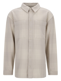 TEXTURED CHECK OVERSHIRT