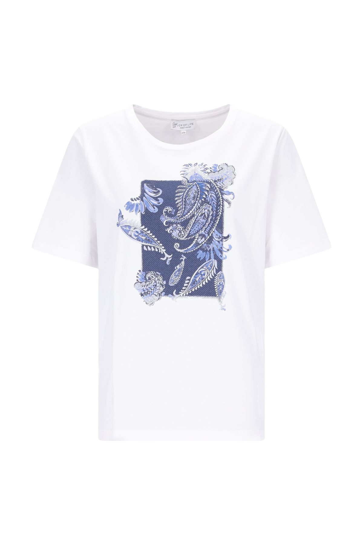 Platzierter Paisleydruck D Shirt 1/ female