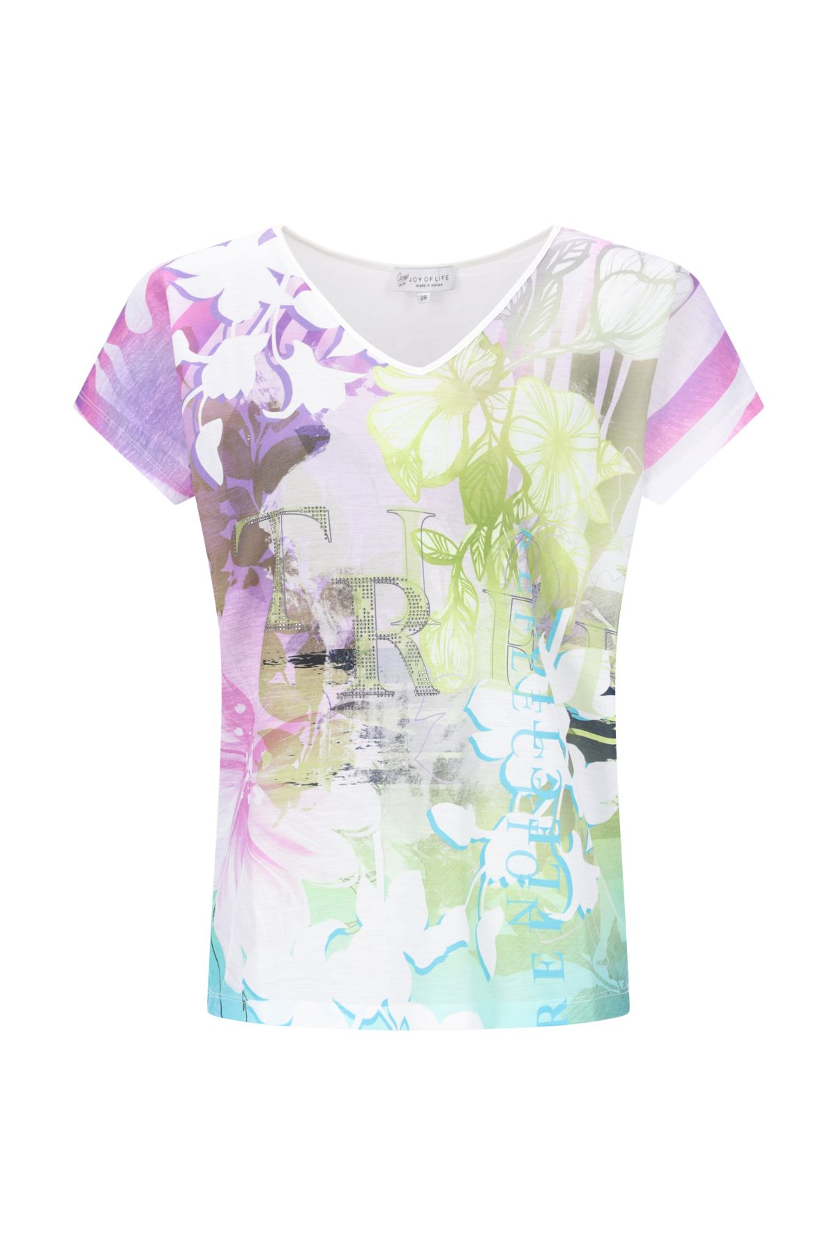 Im VT Druck m. Steinchen D Shirt V female
