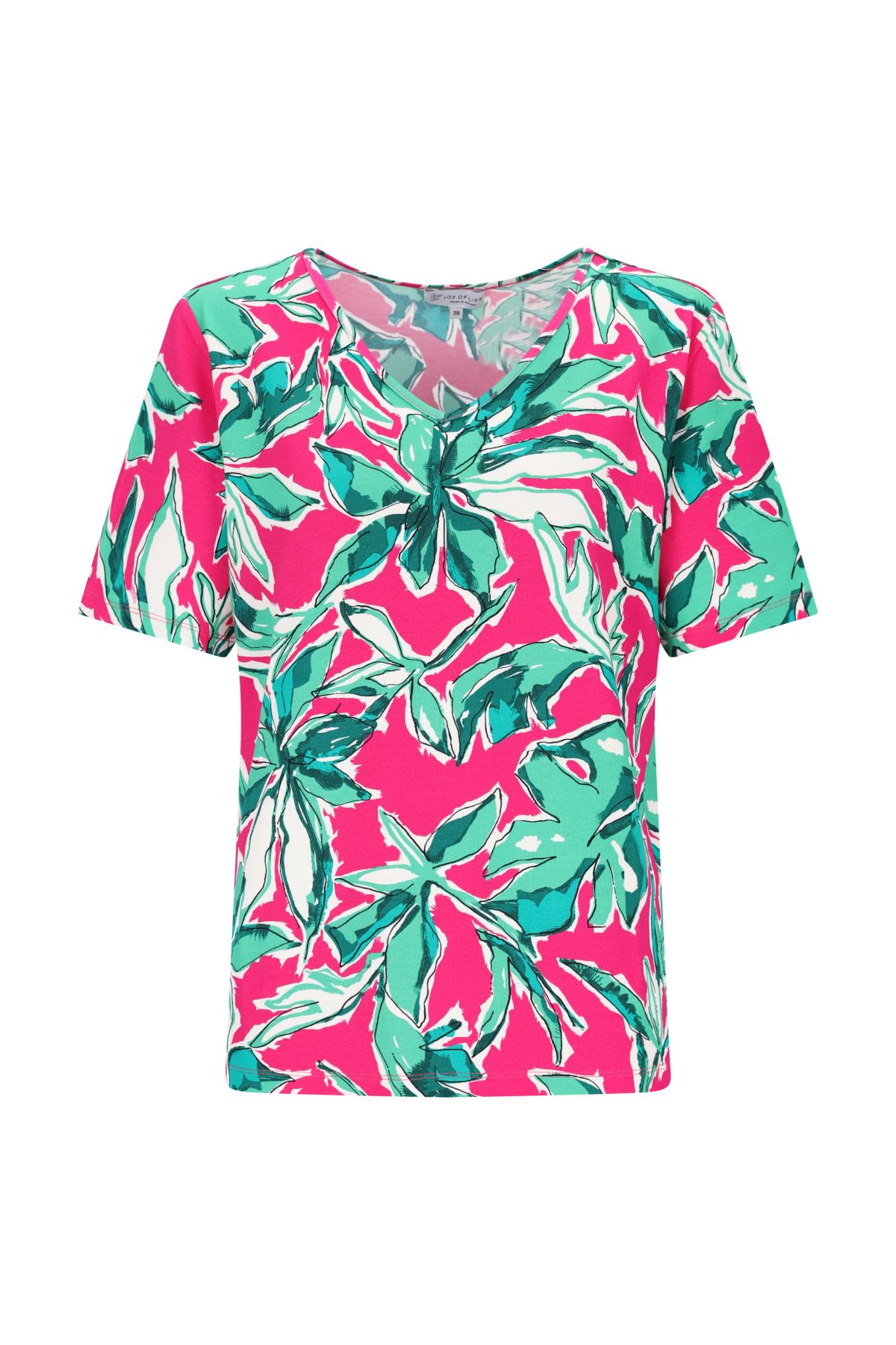 Abstrakter Blätterdruck D Shirt 1/2 female