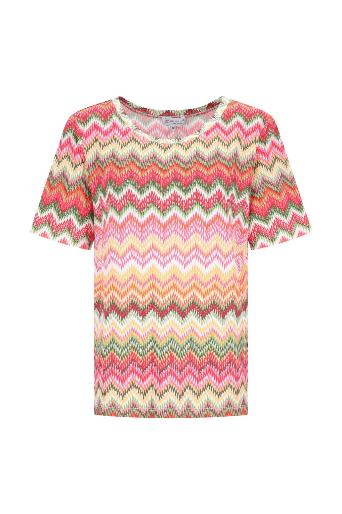 Zickzack-Druck D Shirt 1/2 RH female