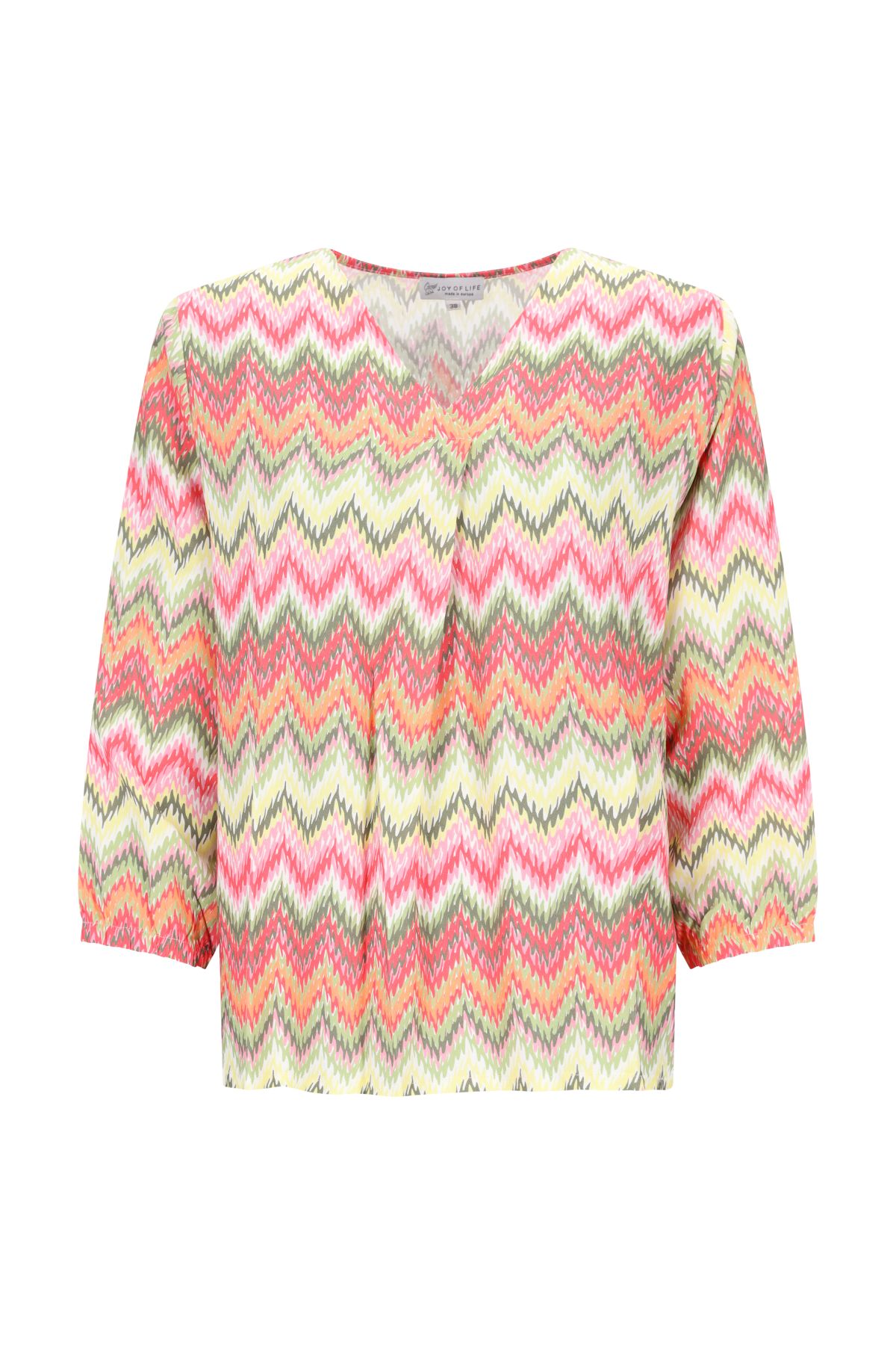 Tunikaform, Zickzackmuster D Bluse female