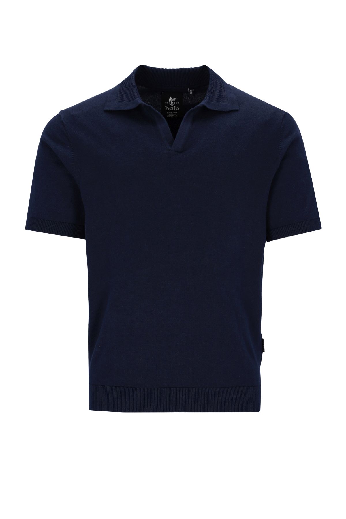 Skipperkragen H Strickpolo uni male