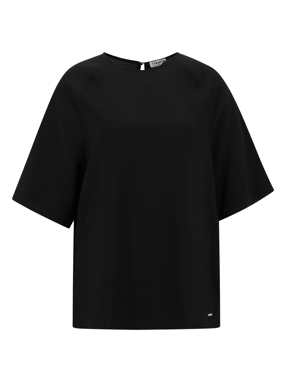 DOB Bluse, kurzer Raglanärmel, Rund female