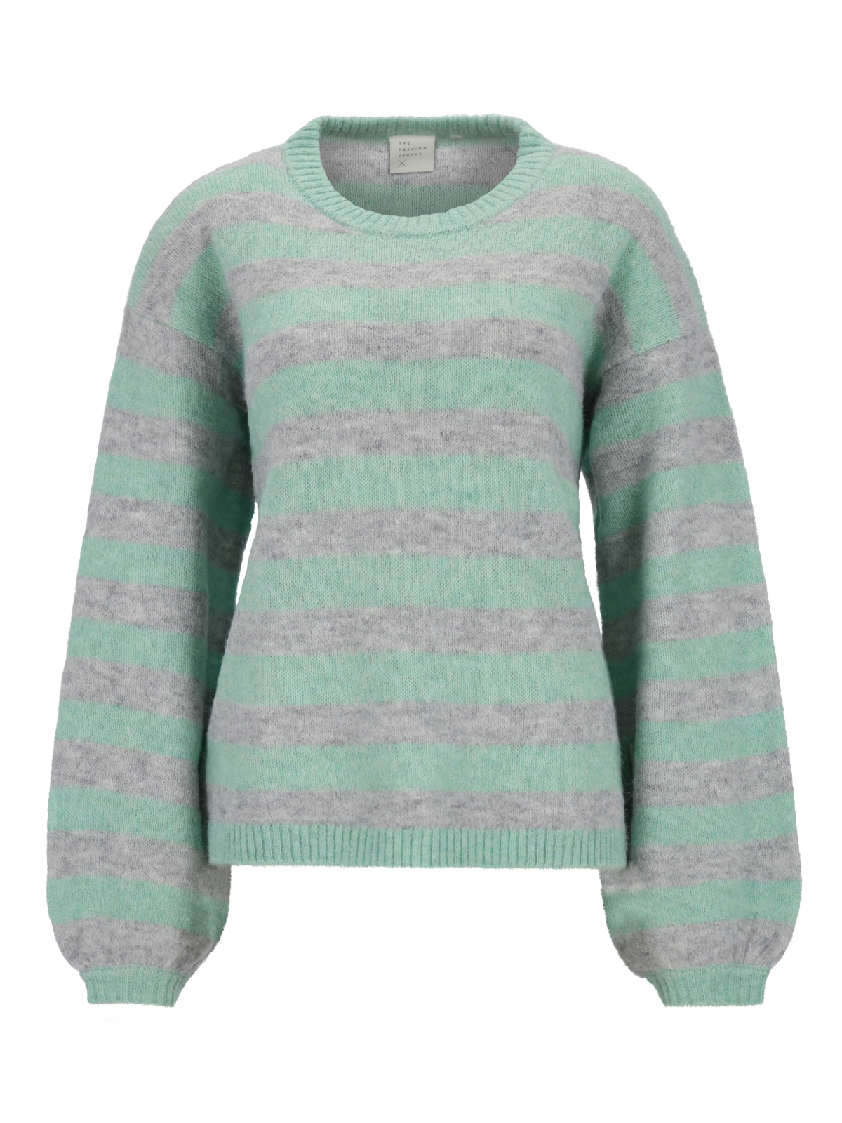 Cloud Knit Pullover striped female