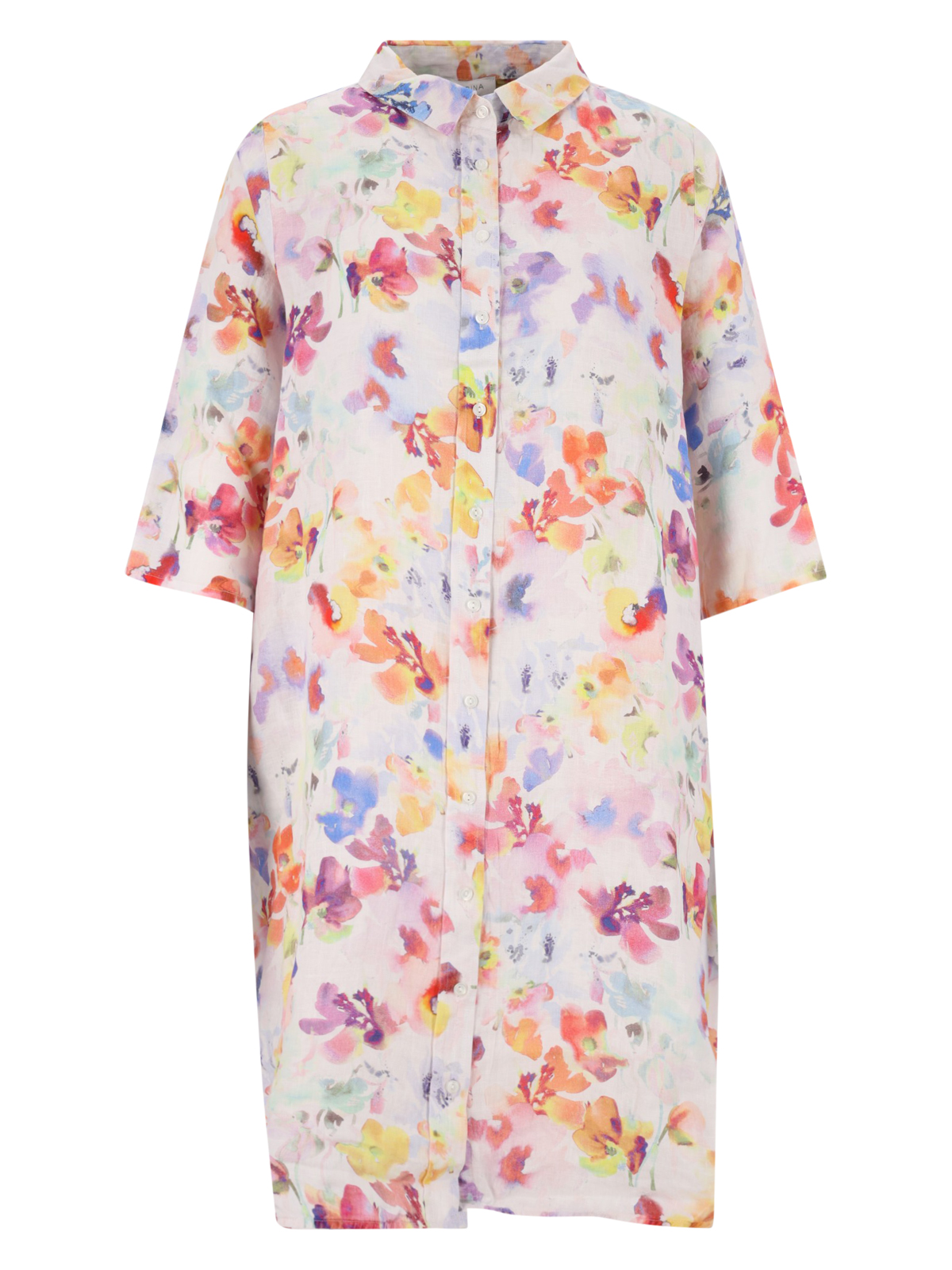 Kleid, 3/4 Arm, Alloverdruck female