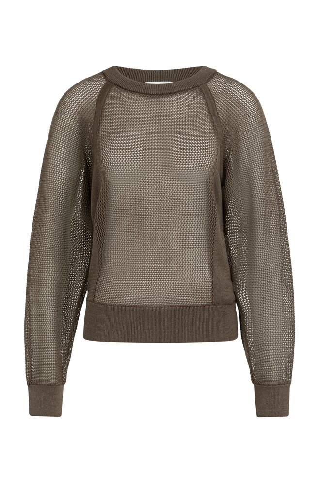 Strickpullover in Netzoptik female
