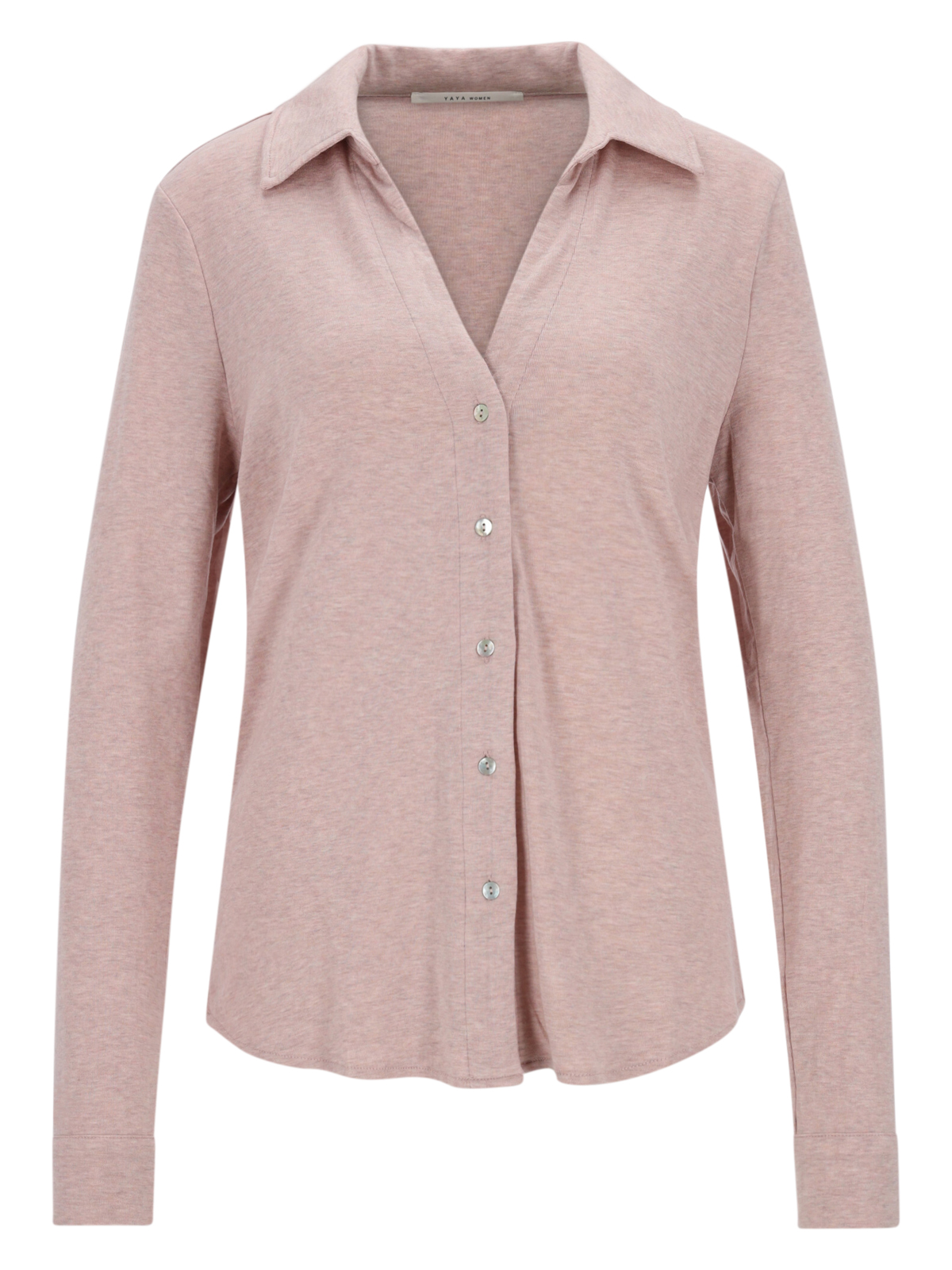 Jerseybluse mit V-Ausschnitt female