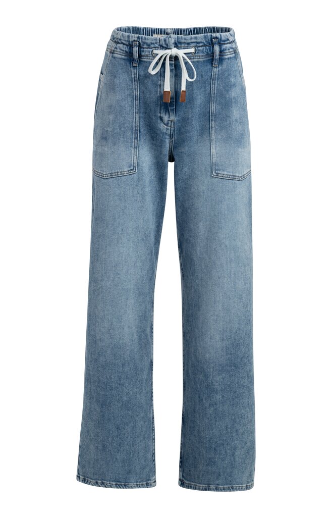 Jeans mit Tunnelzug im Bund female