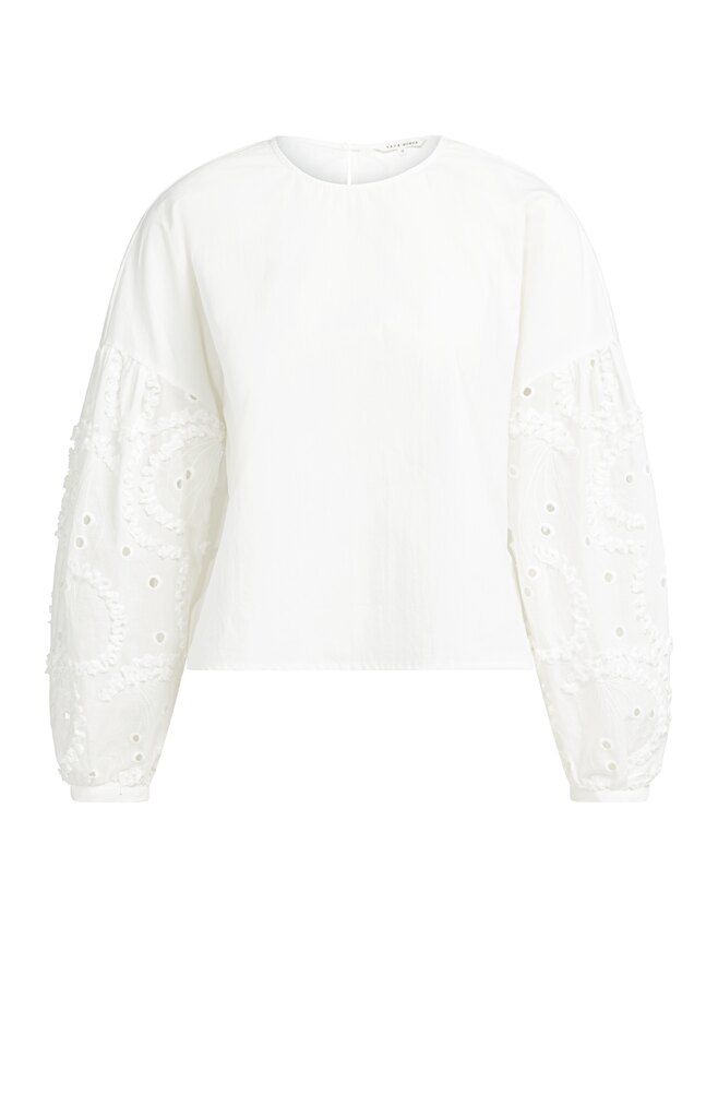 Bluse mit bestickten ?rmeln female