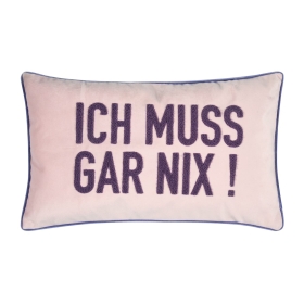 LETTERS GAR NIX, rose, 30 x 50 cm