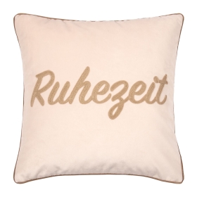 LETTERS RUHEZEIT, taupe-sand, 45 x