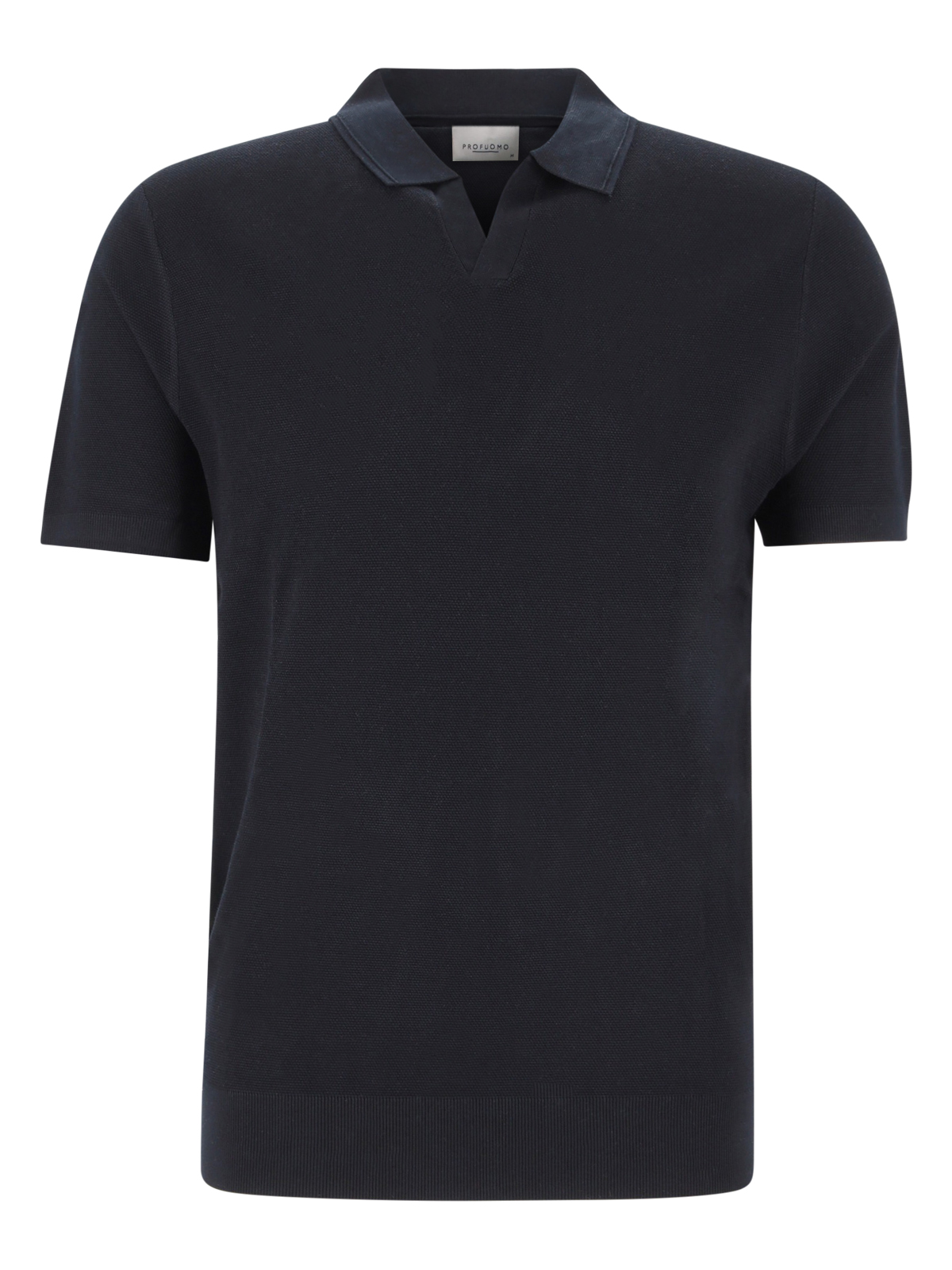 XL POLO OPEN COLLAR SS NAVY male